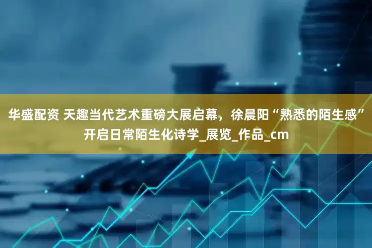 华盛配资 天趣当代艺术重磅大展启幕，徐晨阳“熟悉的陌生感”开启日常陌生化诗学_展览_作品_cm