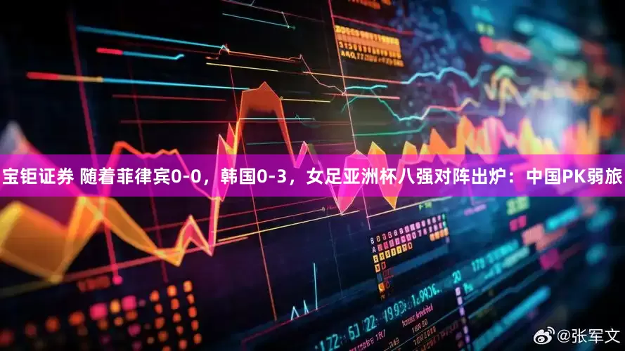 宝钜证券 随着菲律宾0-0，韩国0-3，女足亚洲杯八强对阵出炉：中国PK弱旅